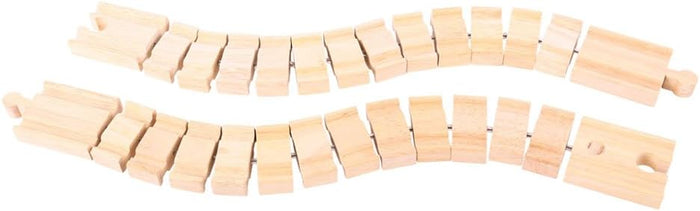 Bigjigs ‎BJT164 Rail Wooden Crazy Track Pack Of 2