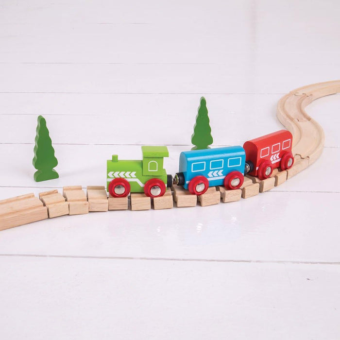 Bigjigs ‎BJT164 Rail Wooden Crazy Track Pack Of 2