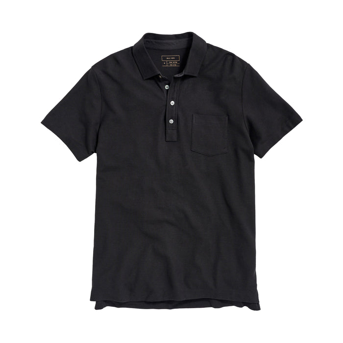 Billy Reid Pique Pensacola Polo Black