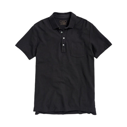 Billy Reid Pique Pensacola Polo Black