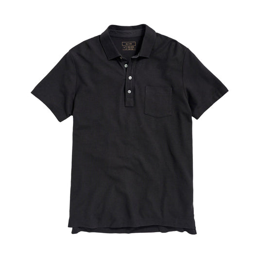 Billy Reid Pique Pensacola Polo Black