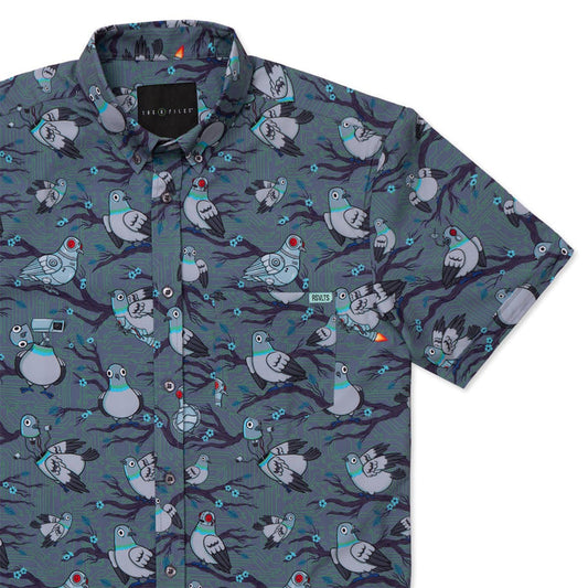 RSVLTS XS RSVLTS Short Sleeve Shirt Bird Watching – KUNUFLEX Short Sleeve Shirt Bird Watching – KUNUFLEX Short Sleeve Shirt