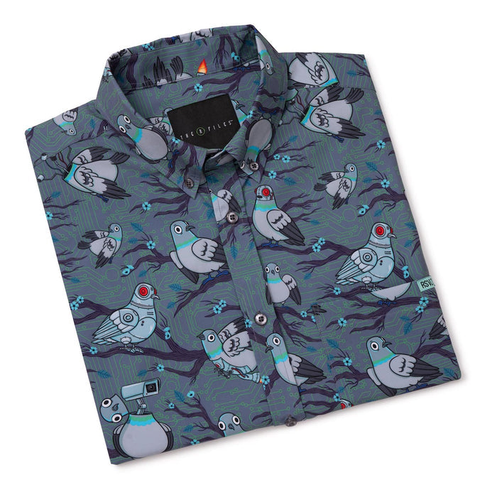 RSVLTS RSVLTS Short Sleeve Shirt Bird Watching – KUNUFLEX Short Sleeve Shirt Bird Watching – KUNUFLEX Short Sleeve Shirt