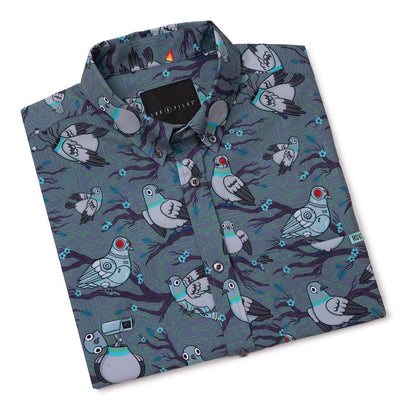 RSVLTS RSVLTS Short Sleeve Shirt Bird Watching – KUNUFLEX Short Sleeve Shirt Bird Watching – KUNUFLEX Short Sleeve Shirt