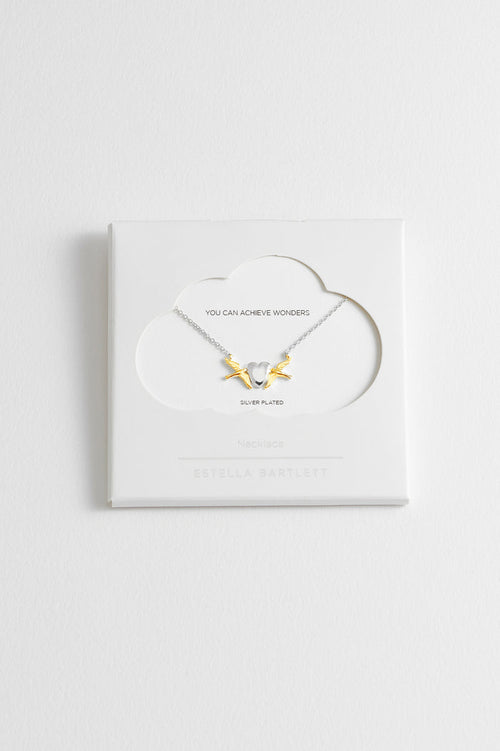 Birds and Heart Necklace