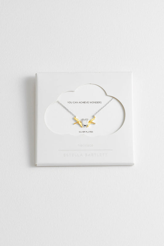 Birds and Heart Necklace