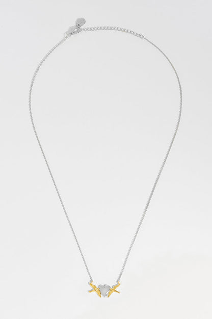Birds and Heart Necklace