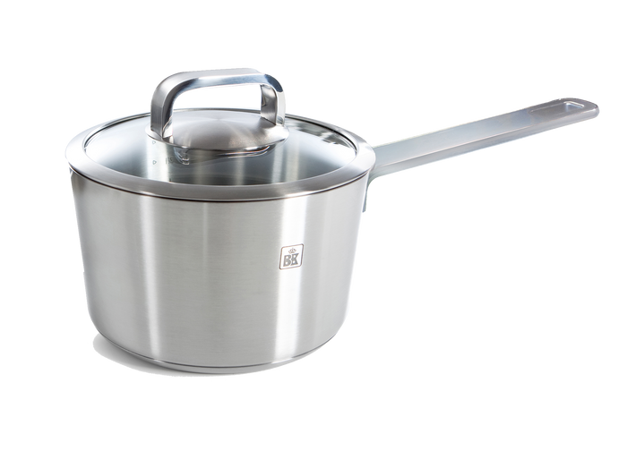 BK Conical Glass pannenset 5-delig vooraanzicht steelpan