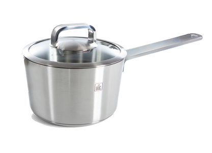 BK Conical Glass pannenset 5-delig vooraanzicht steelpan