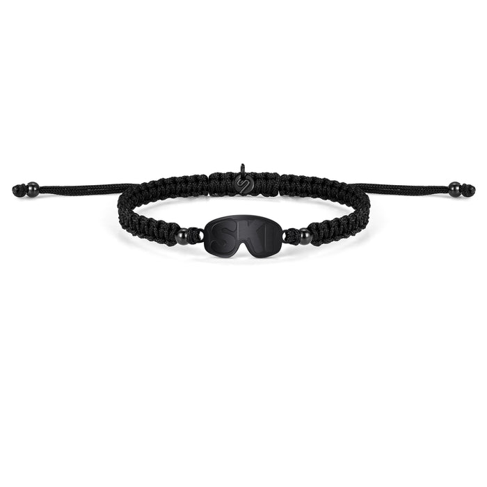 Black Après Ski Braided Bracelet