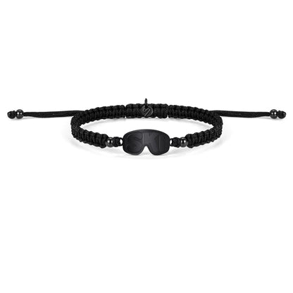 Black Après Ski Braided Bracelet
