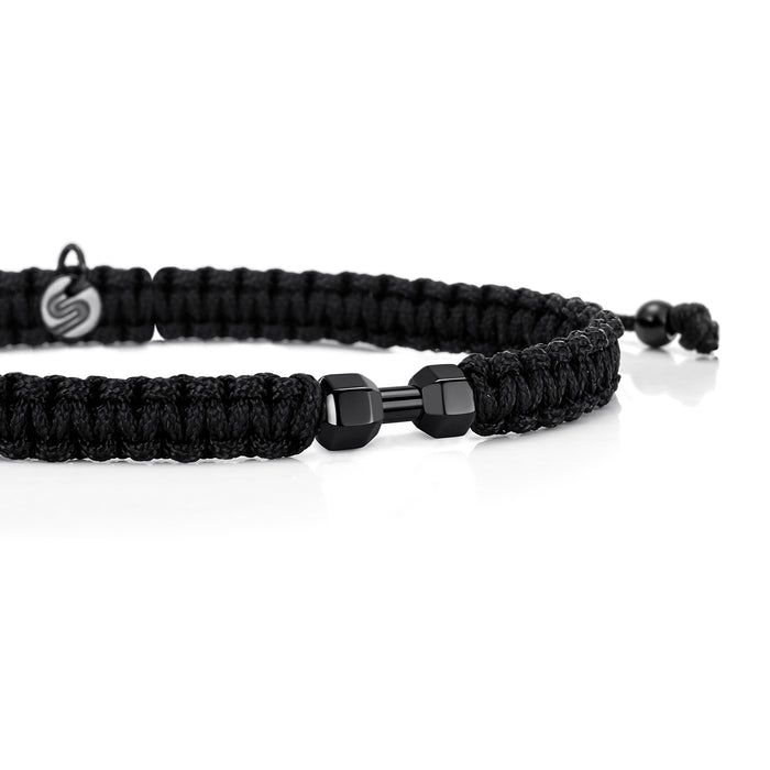 Black Gym Braided Bracelet