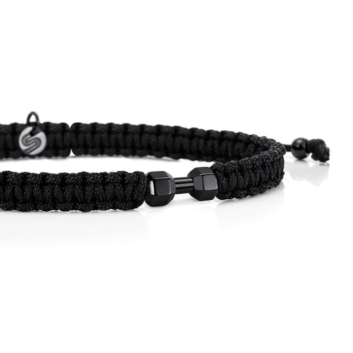 Black Gym Braided Bracelet