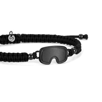 Black Ice Snow Braided Bracelet