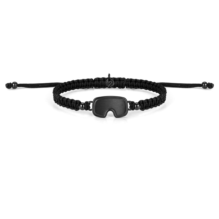 Black Ice Snow Braided Bracelet