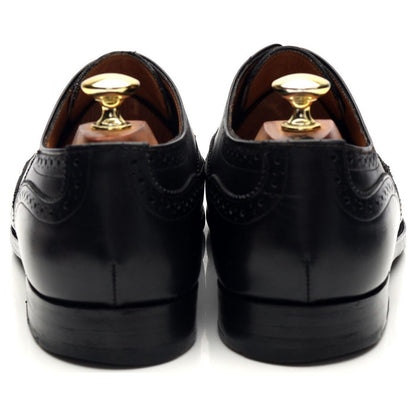 Black Leather Oxford Brogues UK 7