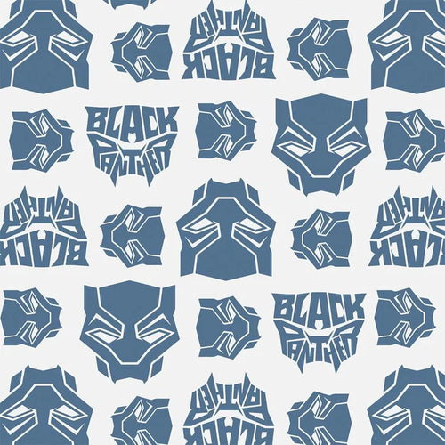 Black Panther Flannel Fabric, Camelot