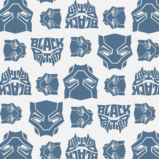 Black Panther Flannel Fabric, Camelot