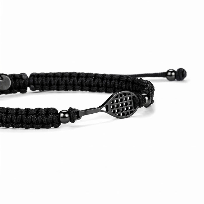 Black Tennis Braided Bracelet