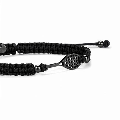 Black Tennis Braided Bracelet
