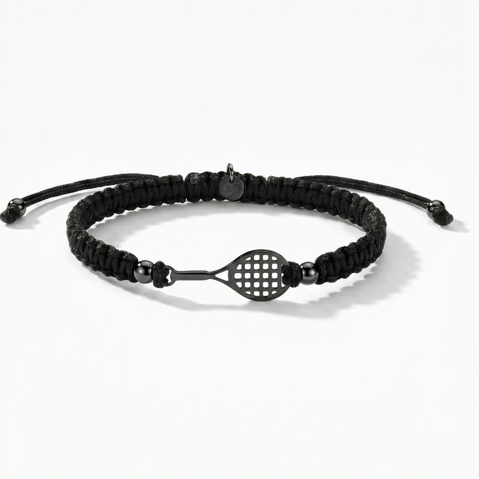 Black Tennis Braided Bracelet