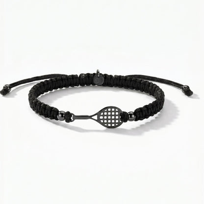 Black Tennis Braided Bracelet