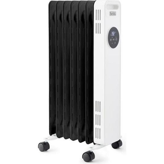 Black and Decker BLACK+DECKER Oil-Filled Radiator White 1500W