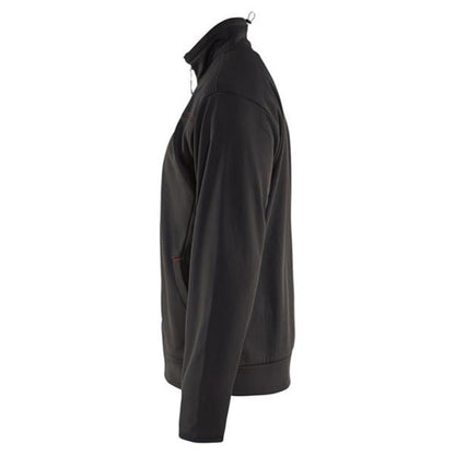 Blaklader Full Zip Sweatshirt - Black/Red