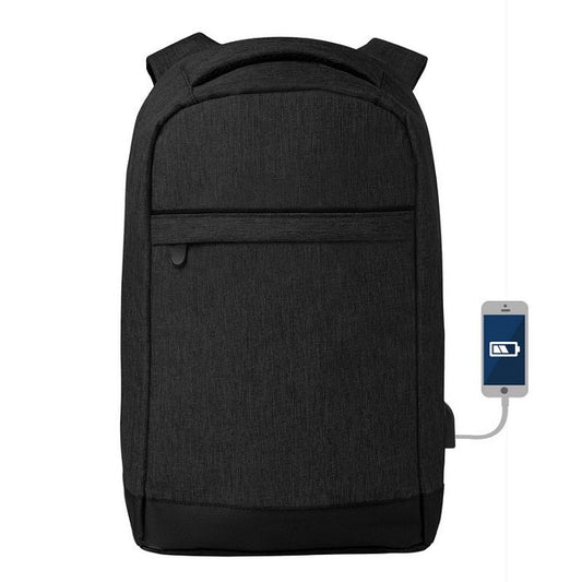 Euronics Ireland Blaupunkt Connected Laptop Backpack, up to 13" Laptop , USB port, Water resistant - Black - BLP0390.133