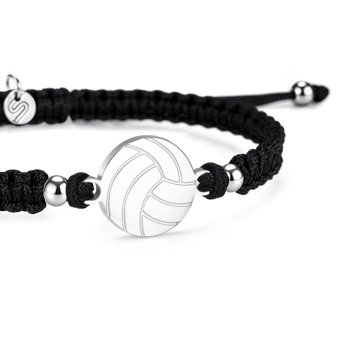 Block Volleyball Braided Bracelet
