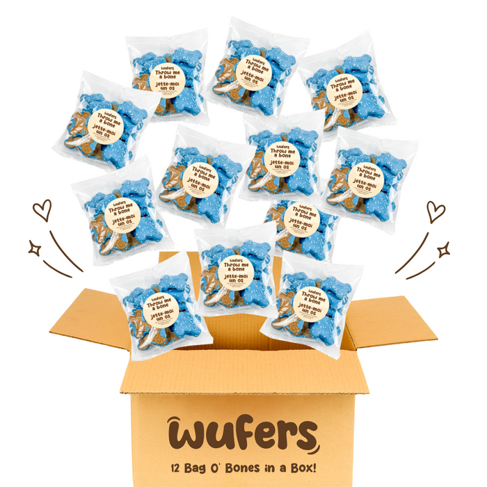 Blue Box O' Endless Bones - 12 Bags in a Box
