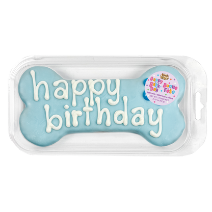 Blue | Large Happy Birthday Bone