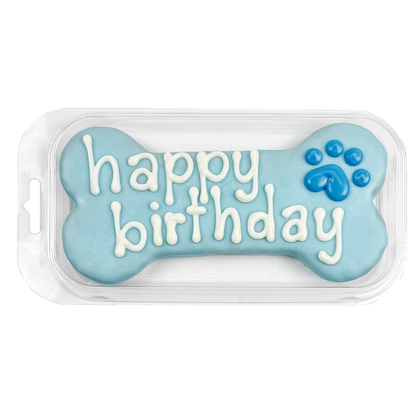Blue | Large Happy Birthday Bone