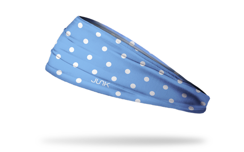 Blue Polka Dots Big Bang Lite Headband - View 1