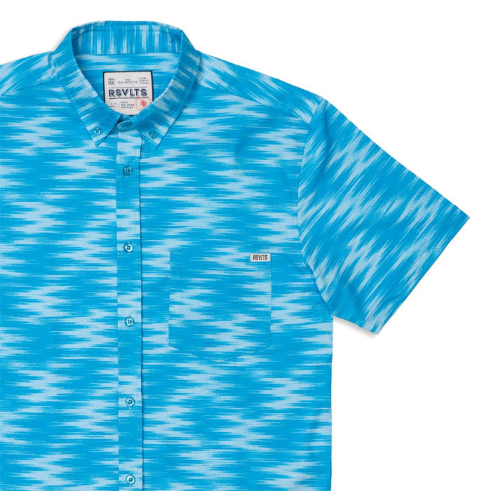 RSVLTS XS RSVLTS Short Sleeve Shirt Blue Zags – KUNUFLEX Short Sleeve Shirt Blue Zags – KUNUFLEX Short Sleeve Shirt