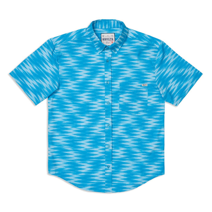 RSVLTS RSVLTS Short Sleeve Shirt Blue Zags – KUNUFLEX Short Sleeve Shirt Blue Zags – KUNUFLEX Short Sleeve Shirt