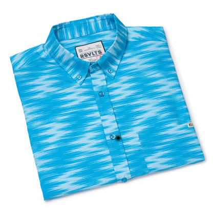 RSVLTS RSVLTS Short Sleeve Shirt Blue Zags – KUNUFLEX Short Sleeve Shirt Blue Zags – KUNUFLEX Short Sleeve Shirt