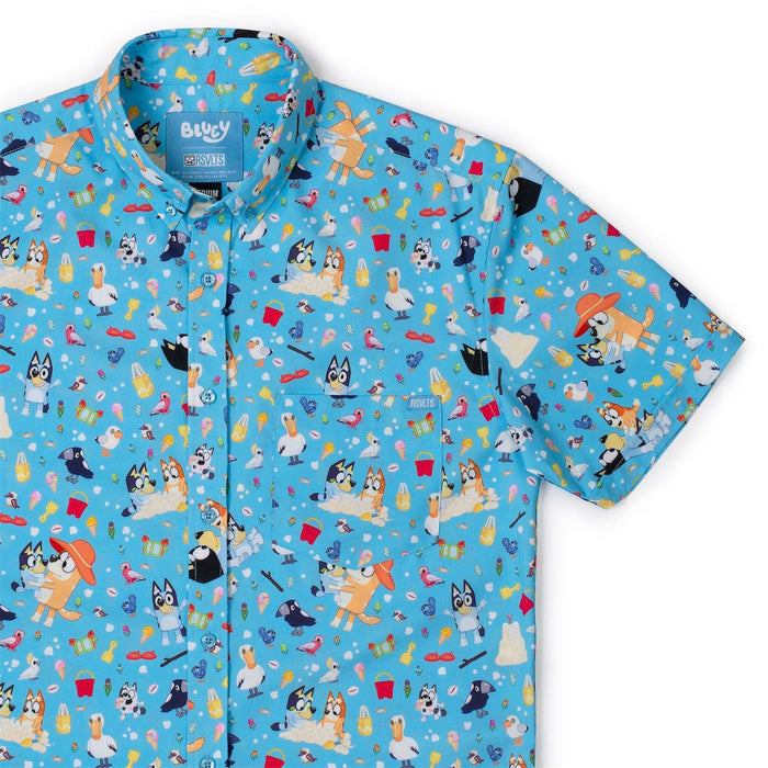 RSVLTS XS RSVLTS Bluey Series 2 "Beach Day" _ KUNUFLEX Short Sleeve Shirt