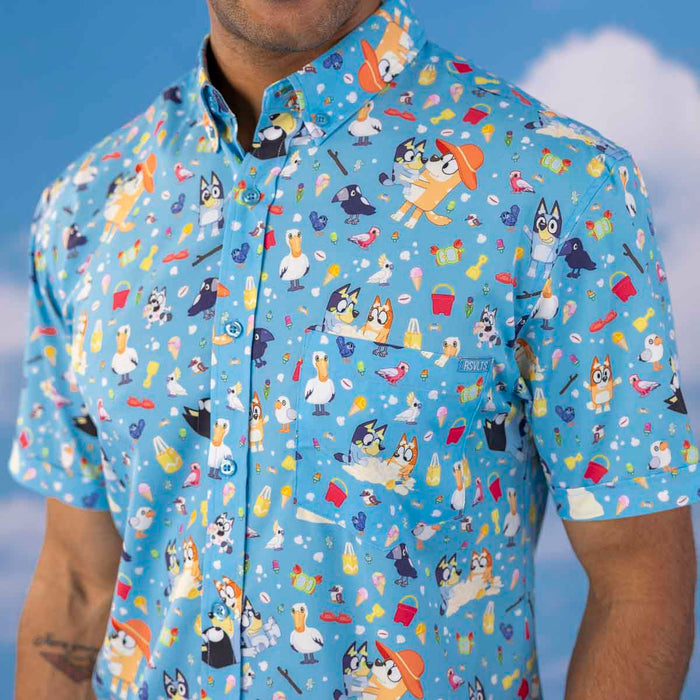 RSVLTS RSVLTS Bluey Series 2 "Beach Day" _ KUNUFLEX Short Sleeve Shirt
