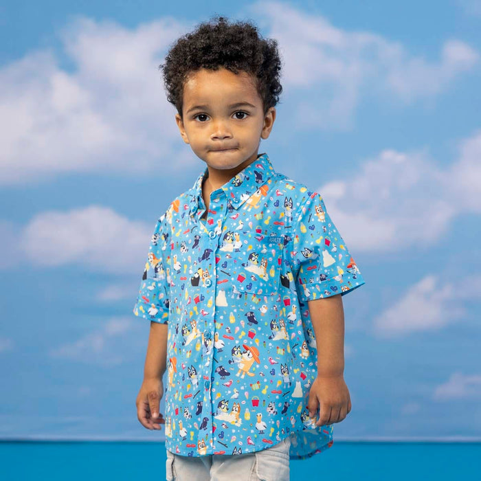 Bluey "Beach Day" _ Preschooler KUNUFLEX Short Sleeve Shirt RSVLTS