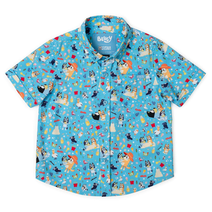 Bluey "Beach Day" _ Preschooler KUNUFLEX Short Sleeve Shirt RSVLTS