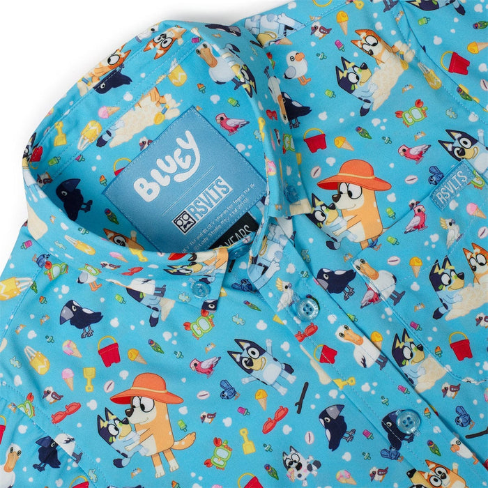 Bluey "Beach Day" _ Preschooler KUNUFLEX Short Sleeve Shirt RSVLTS