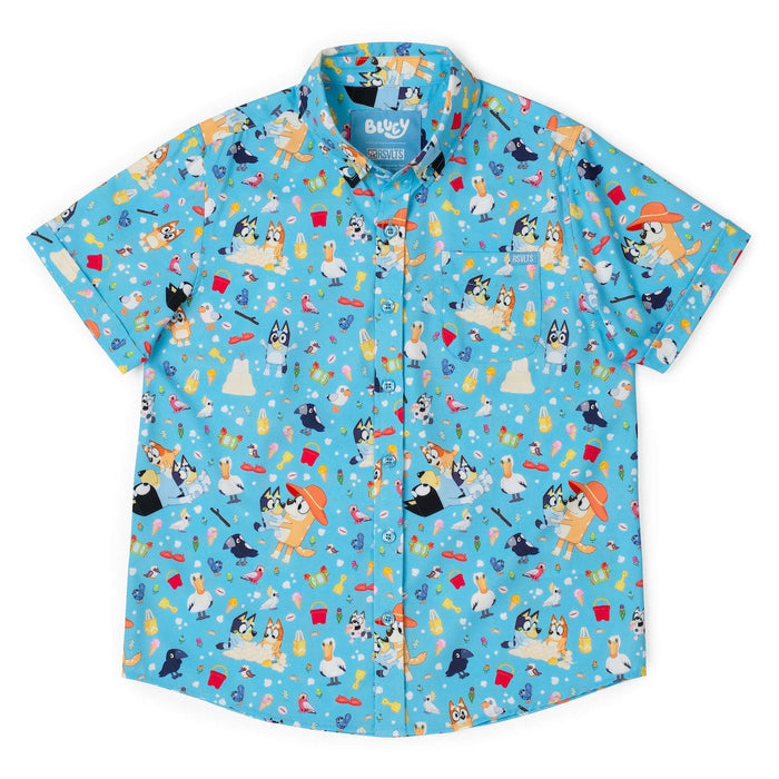 Bluey "Beach Day"_ Youth KUNUFLEX Short Sleeve Shirt RSVLTS