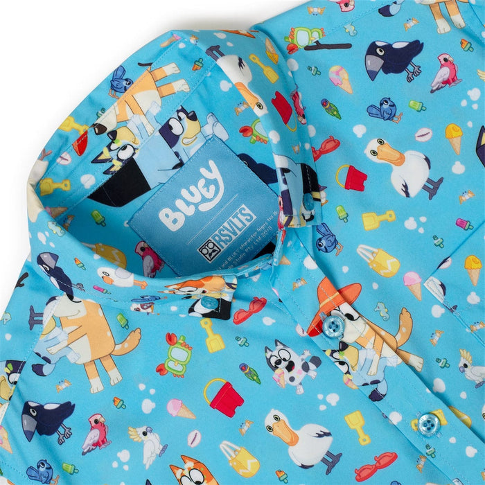 Bluey "Beach Day"_ Youth KUNUFLEX Short Sleeve Shirt RSVLTS