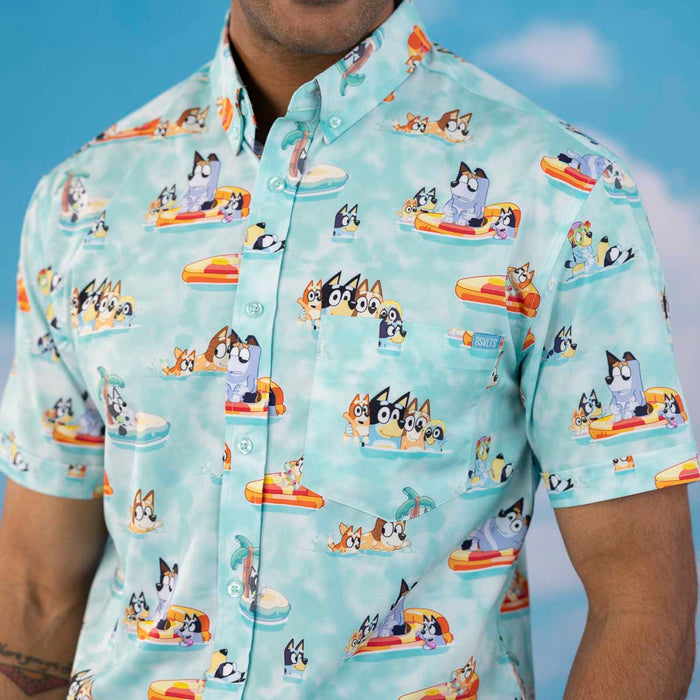Bluey "Everybody in the Pool" – KUNUFLEX Short Sleeve Shirt