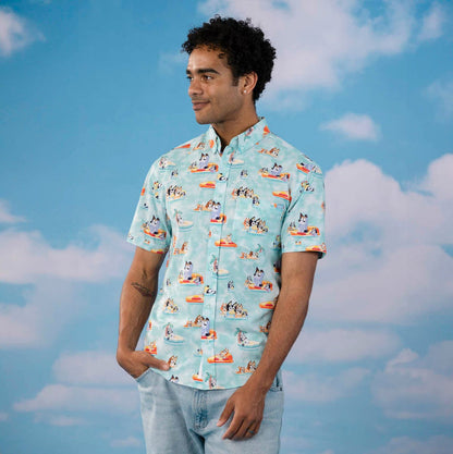 Bluey "Everybody in the Pool" – KUNUFLEX Short Sleeve Shirt