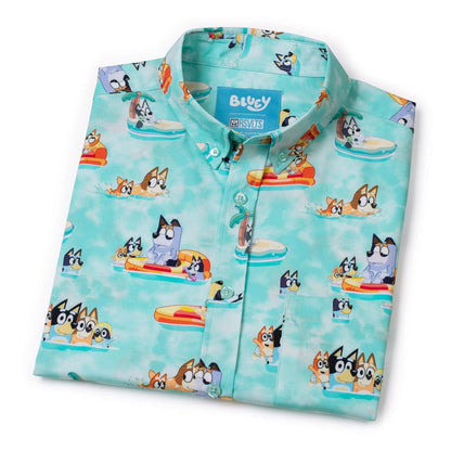 Bluey "Everybody in the Pool" – KUNUFLEX Short Sleeve Shirt