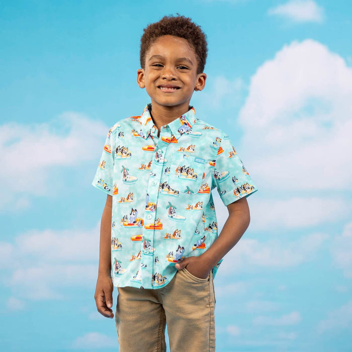 Bluey "Pool Party" _ Youth KUNUFLEX Short Sleeve Shirt