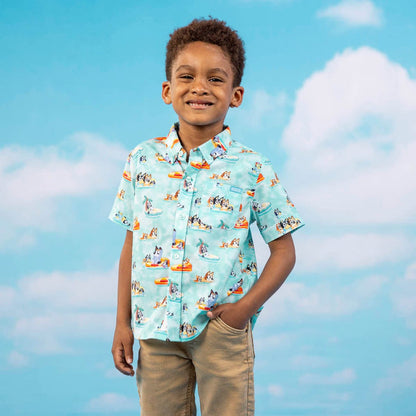 Bluey "Pool Party" _ Youth KUNUFLEX Short Sleeve Shirt