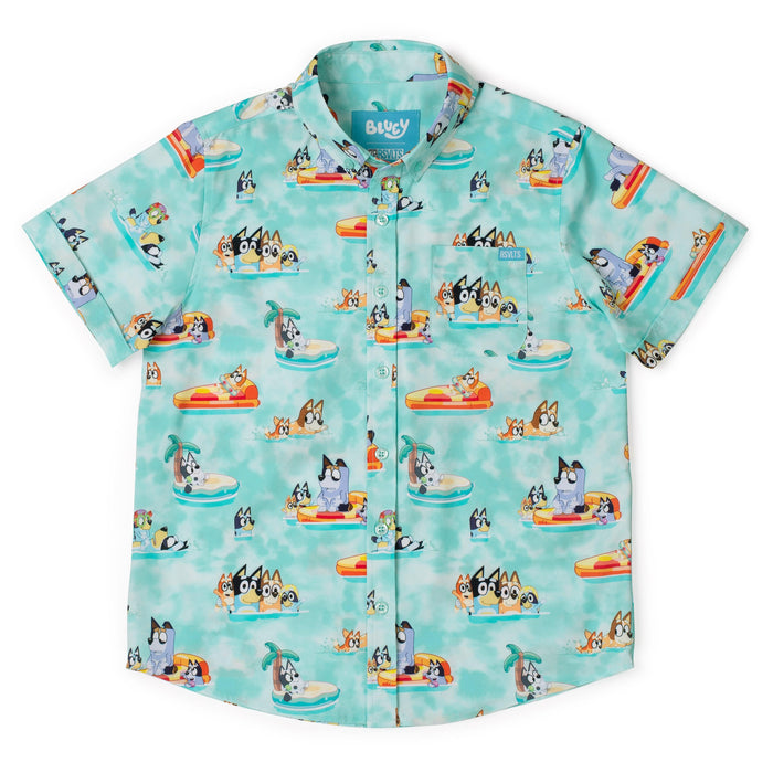Bluey "Pool Party" _ Youth KUNUFLEX Short Sleeve Shirt